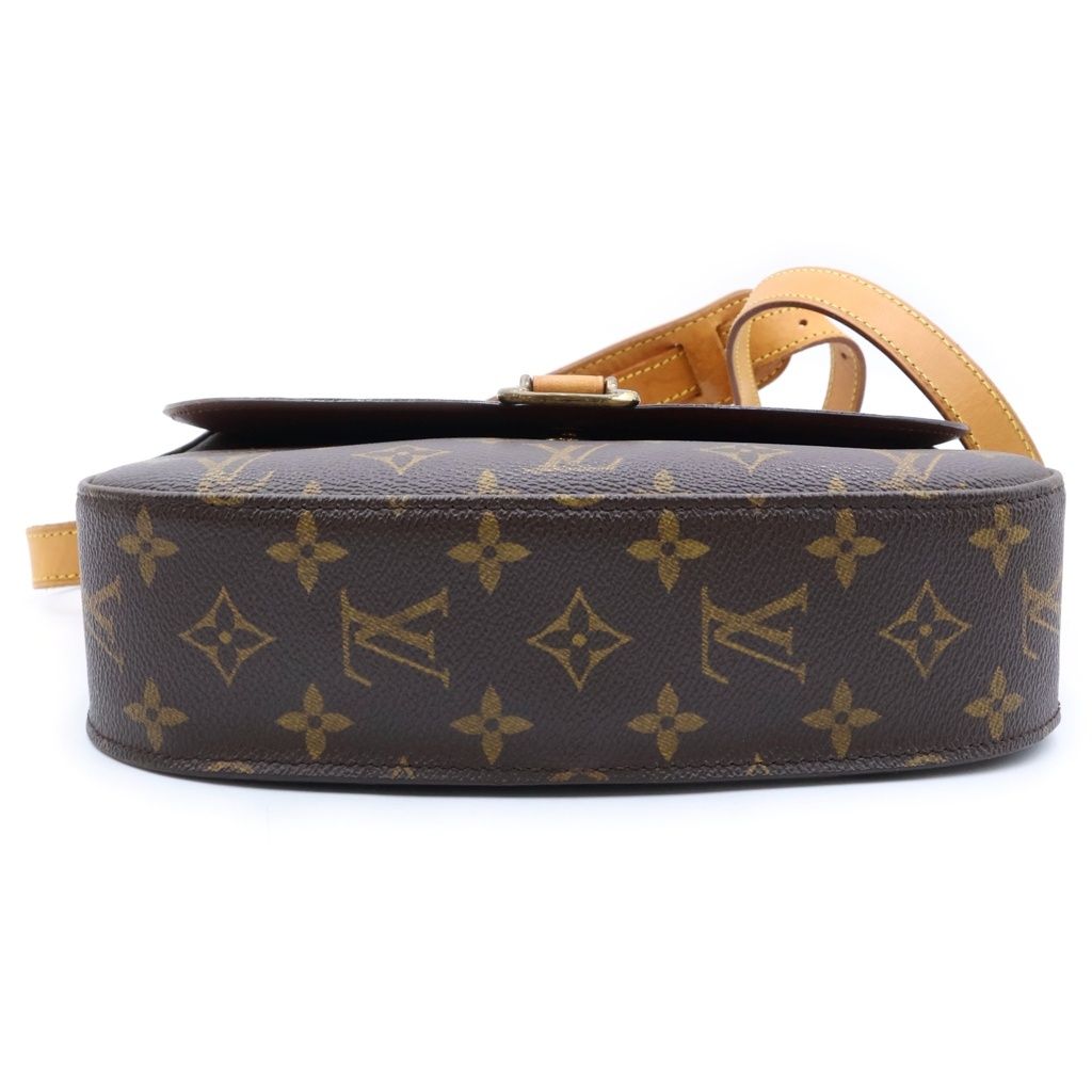 Louis Vuitton Saint-cloud GM Shoulder Bag Monogram Leather Brown — view 4