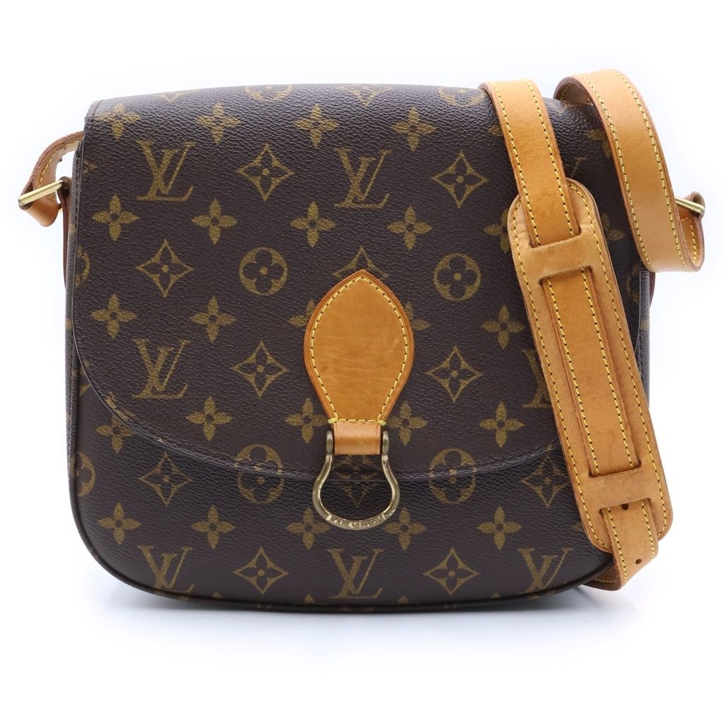 Louis Vuitton Saint-cloud GM Shoulder Bag Monogram Leather Brown