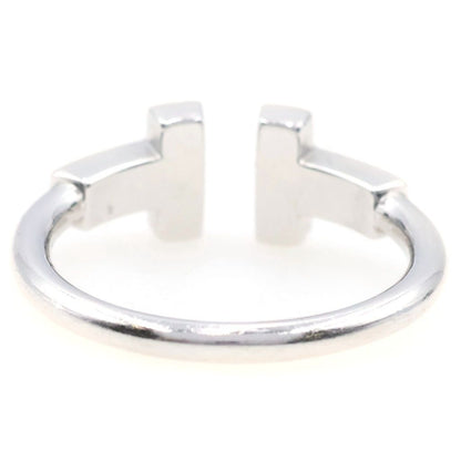 Tiffany & Co T Wire Pave Diamond Ring White Gold — view 2