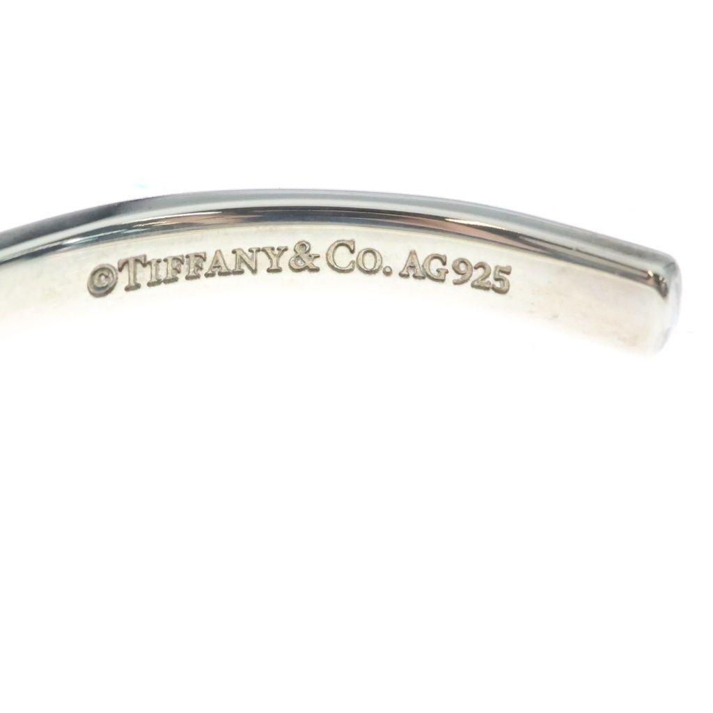 Tiffany & Co 1837 Narrow Cuff Bangle Silver Bracelet — view 5