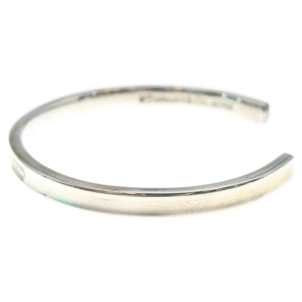 Tiffany & Co 1837 Narrow Cuff Bangle Silver Bracelet — view 4