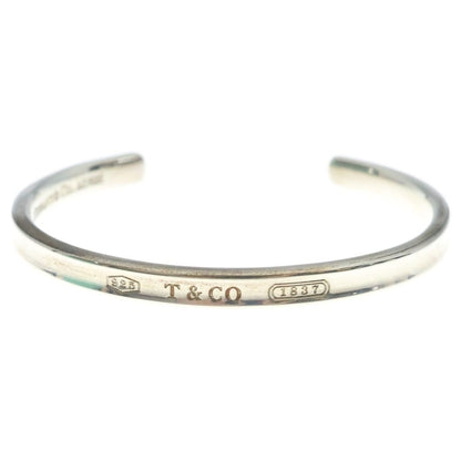 Tiffany & Co 1837 Narrow Cuff Bangle Silver Bracelet