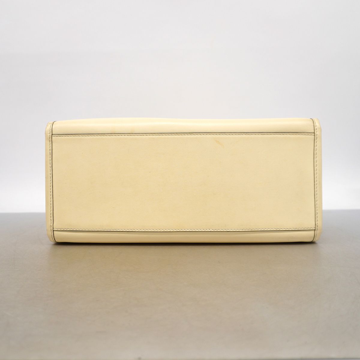 Fendi Tote Bag Sunshine Leather Ivory Gold 2-Way — view 3