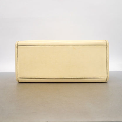 Fendi Tote Bag Sunshine Leather Ivory Gold 2-Way — view 3