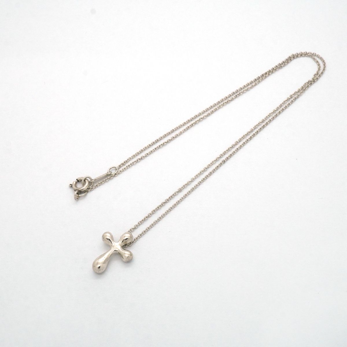 Tiffany & Co Necklace Small Cross 925 Sterling Silver — view 3