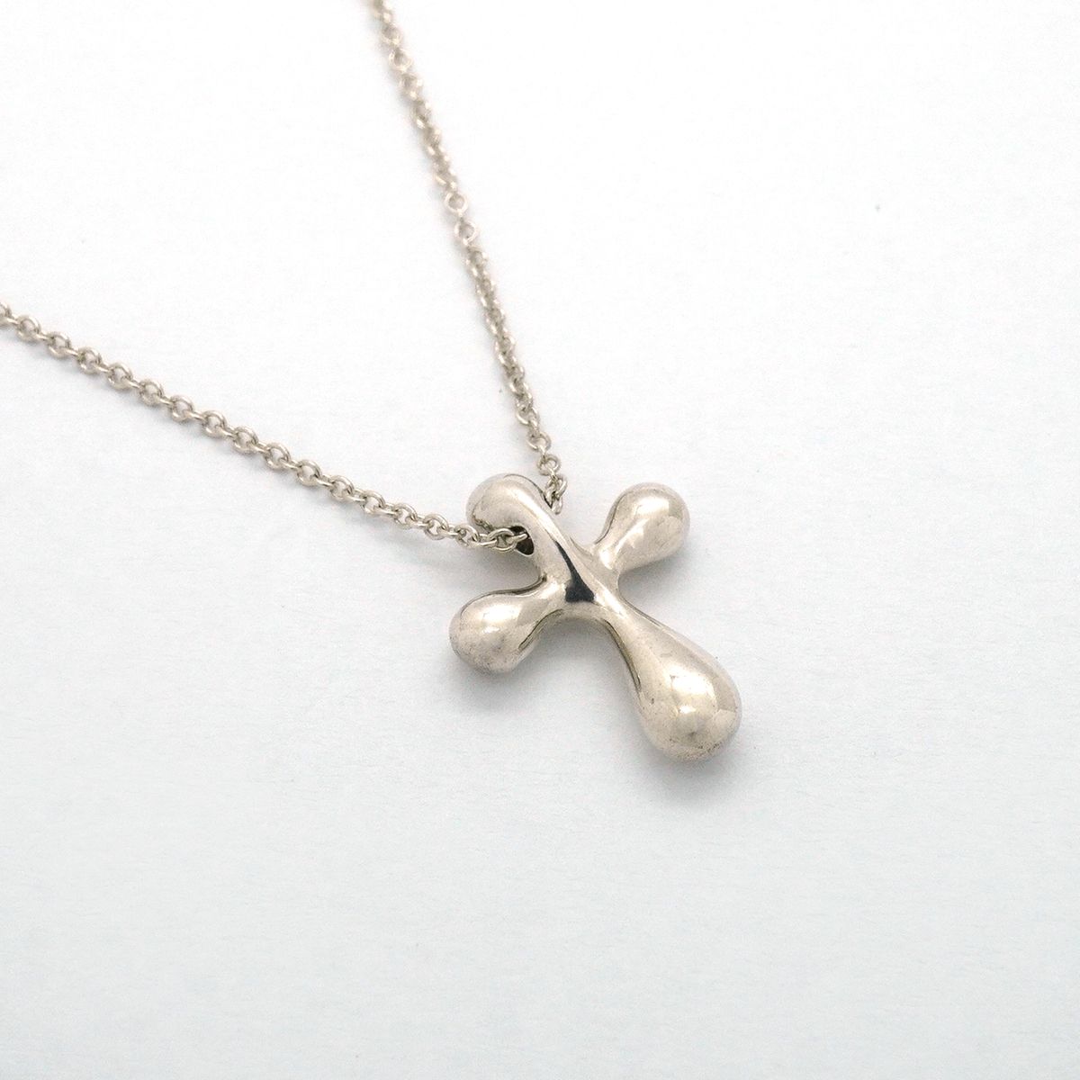 Tiffany & Co Necklace Small Cross 925 Sterling Silver — view 2
