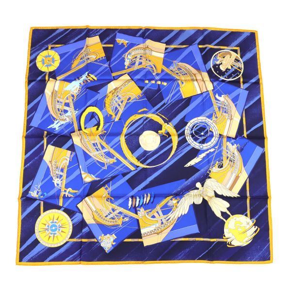 Hermes Carre 90 Face Au Large Scarf