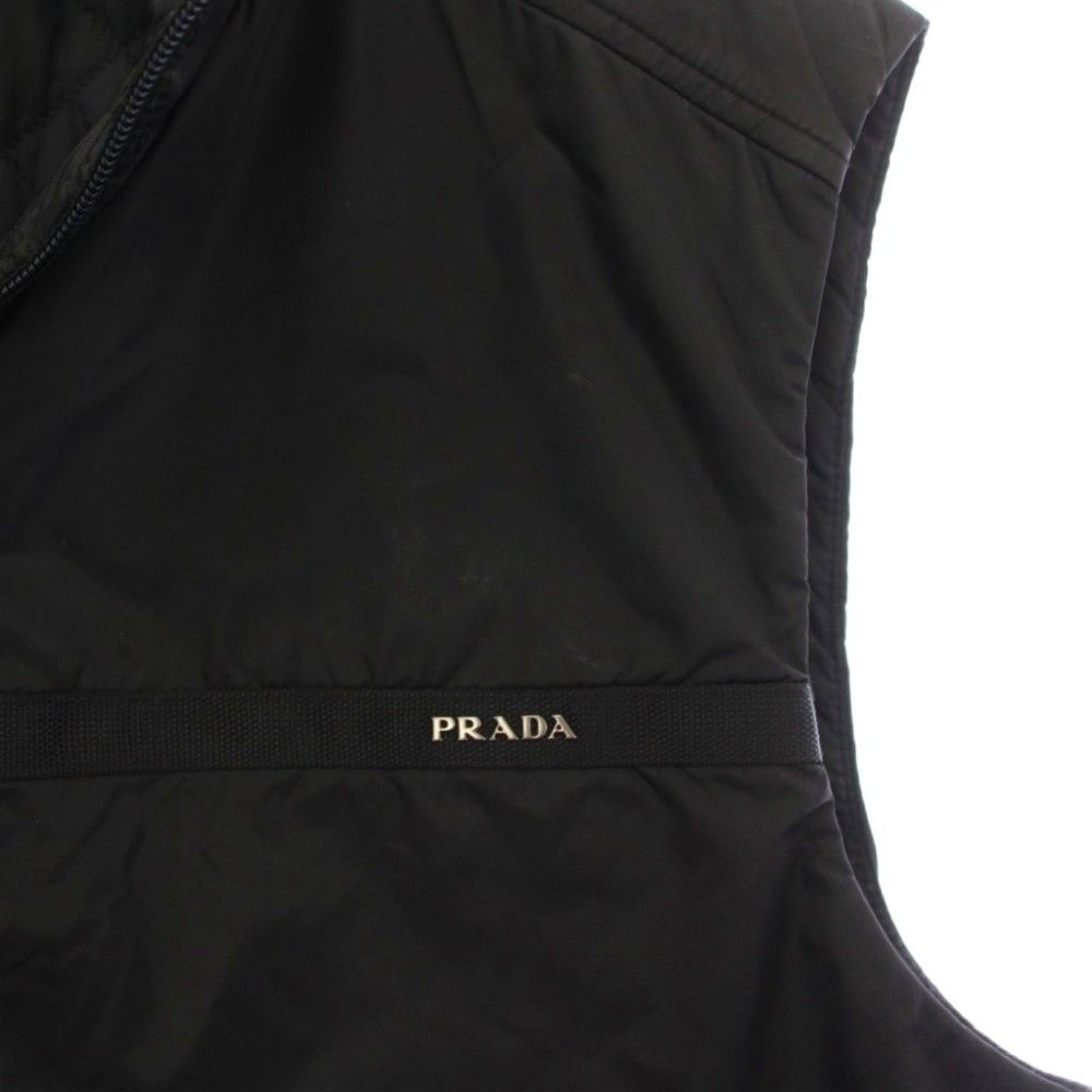 Prada Nylon Vest Gilet Zip Up Black M — view 4