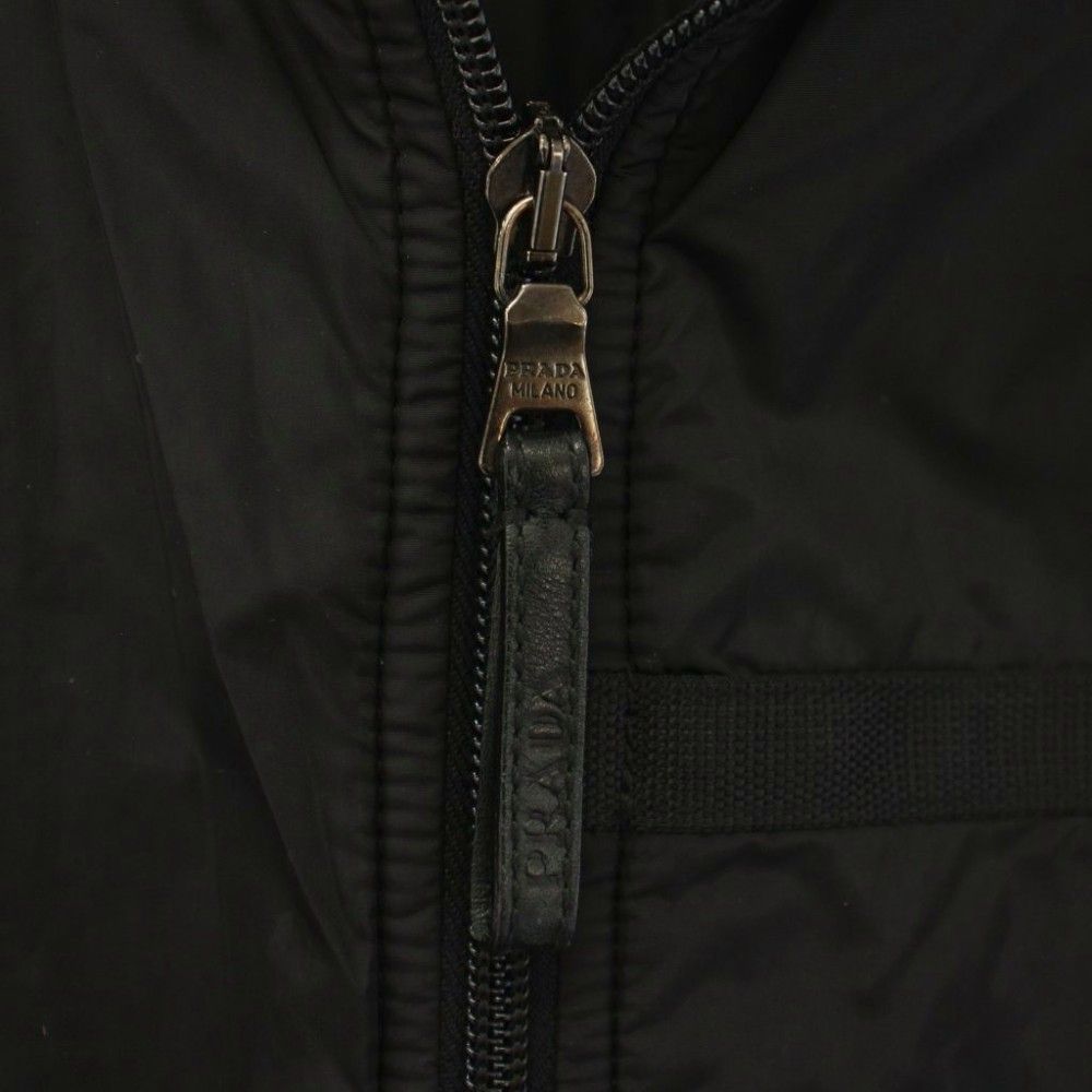 Prada Nylon Vest Gilet Zip Up Black M — view 3