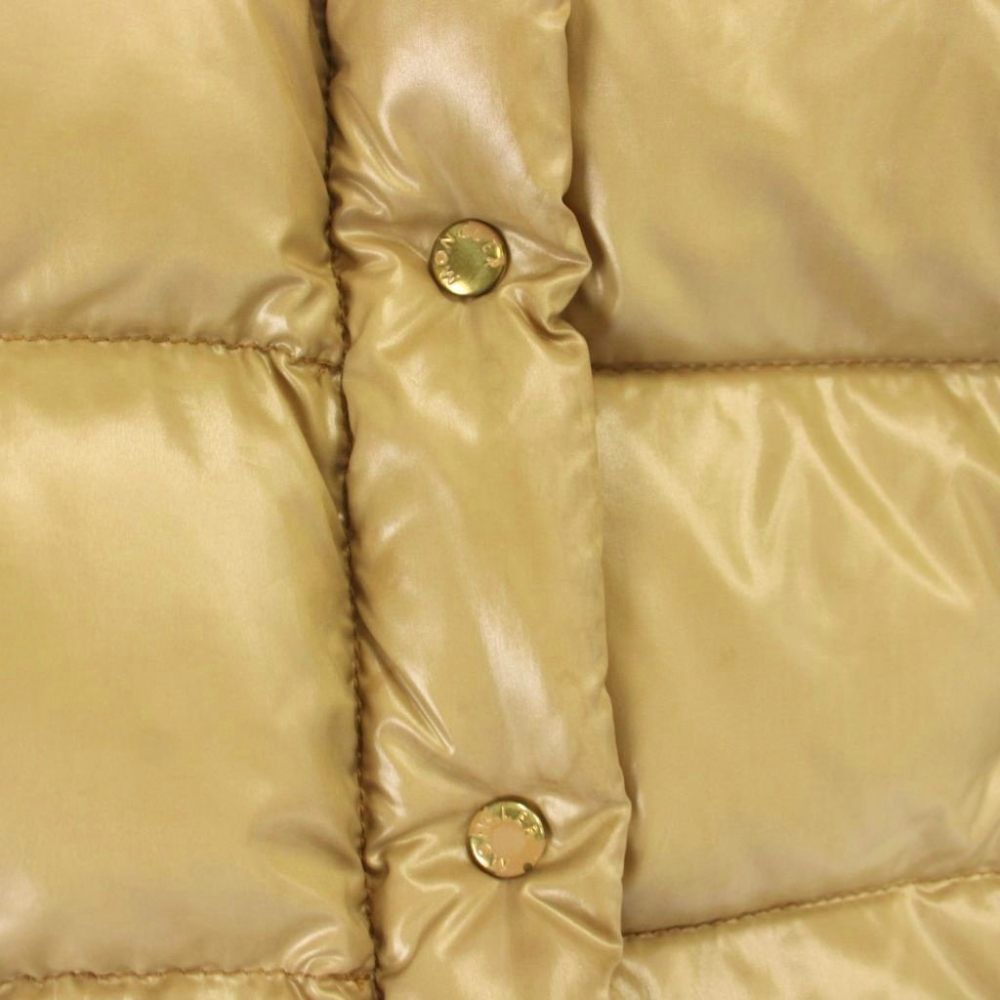 Moncler Clairy Down Jacket Logo Beige Gold Colored 50 1 — view 8