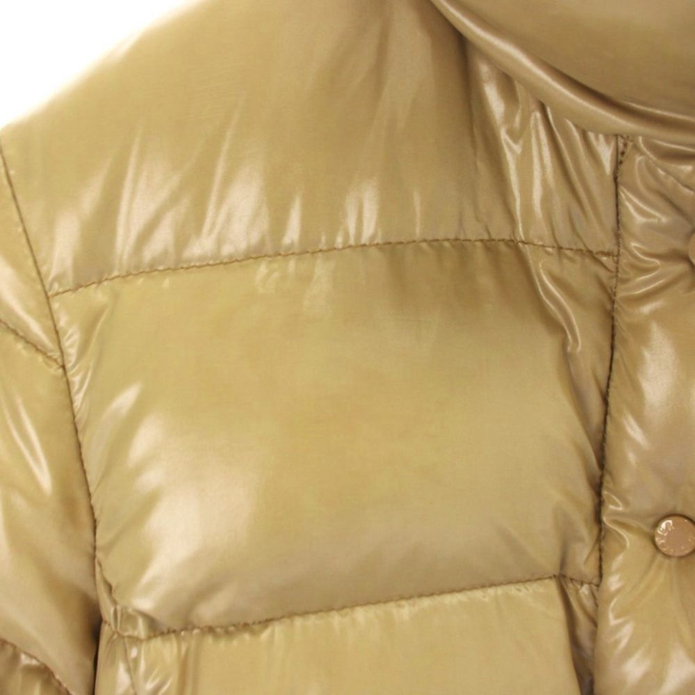 Moncler Clairy Down Jacket Logo Beige Gold Colored 50 1 — view 7