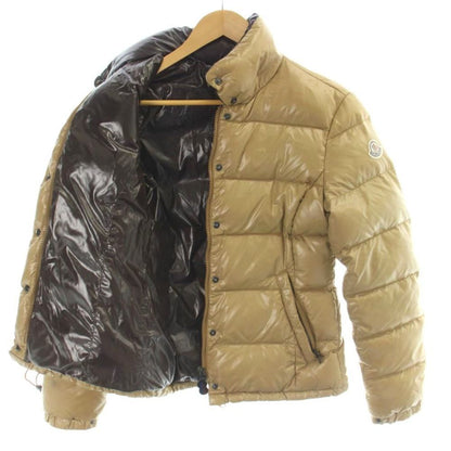 Moncler Clairy Down Jacket Logo Beige Gold Colored 50 1 — view 6
