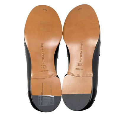 Bottega Veneta Shoes Calf Hair Leather Coin Loafers Pony Black — view 6