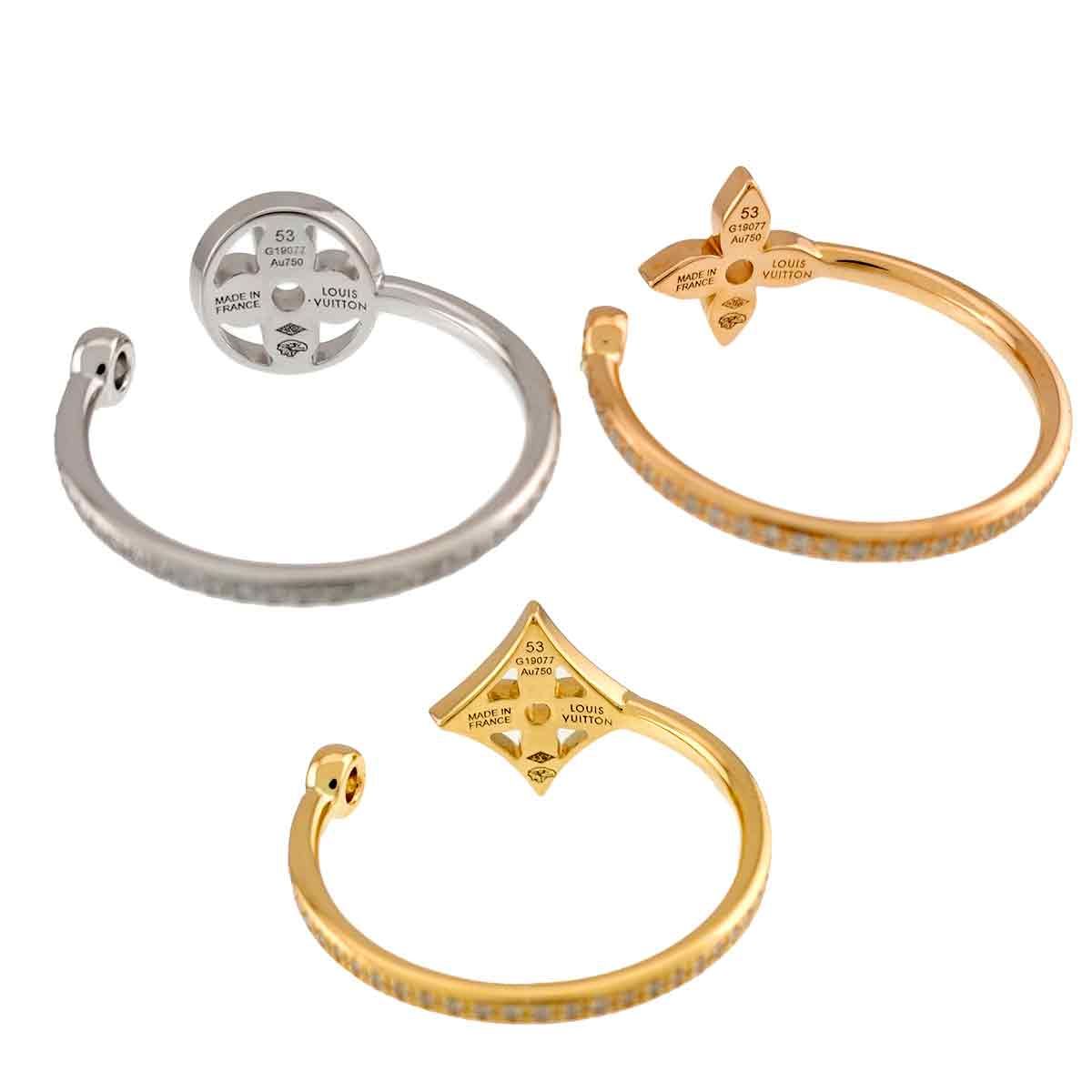 Louis Vuitton Idylle Blossom 53 Ring Diamond 18k Yellow Gold — view 4