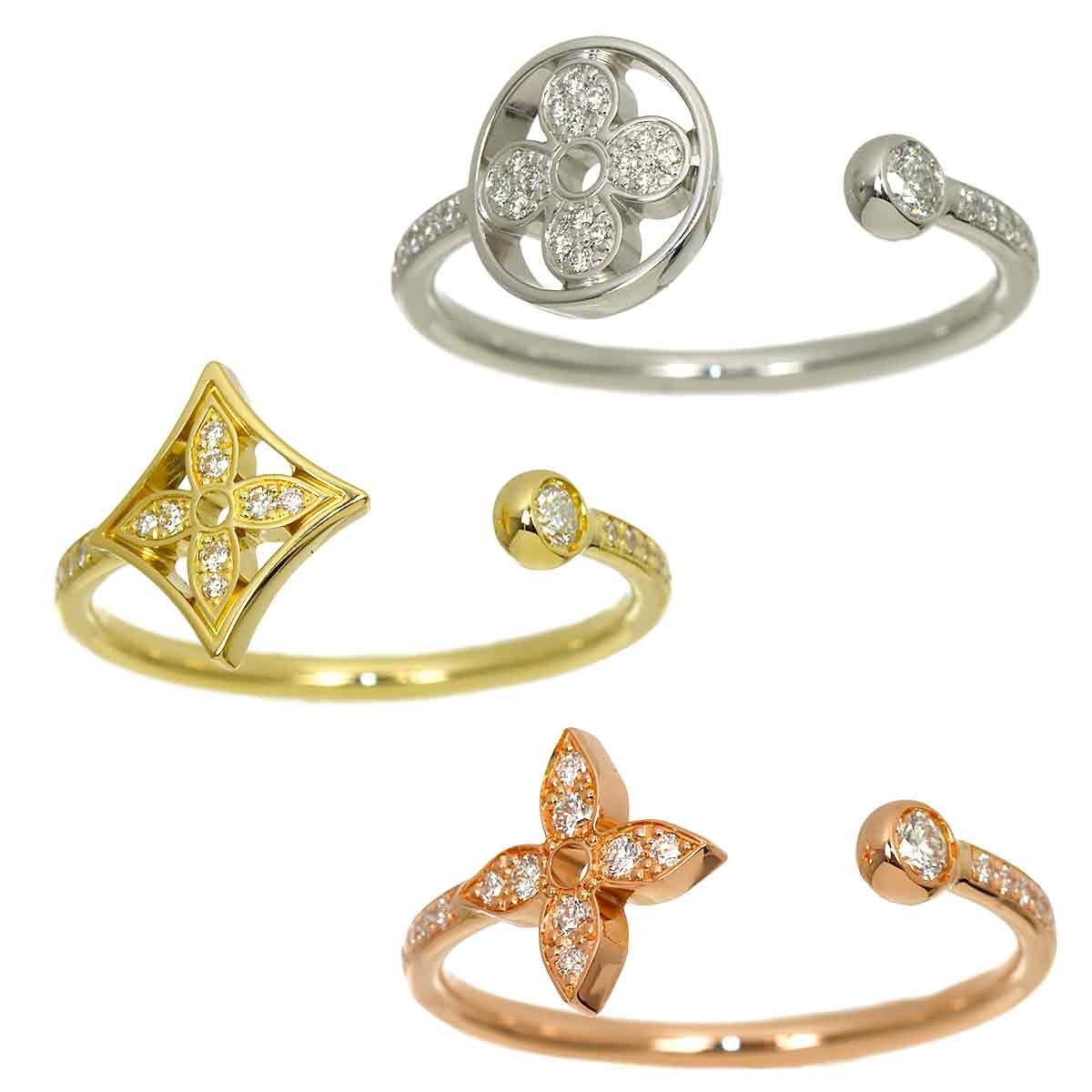 Louis Vuitton Idylle Blossom 53 Ring Diamond 18k Yellow Gold — view 2