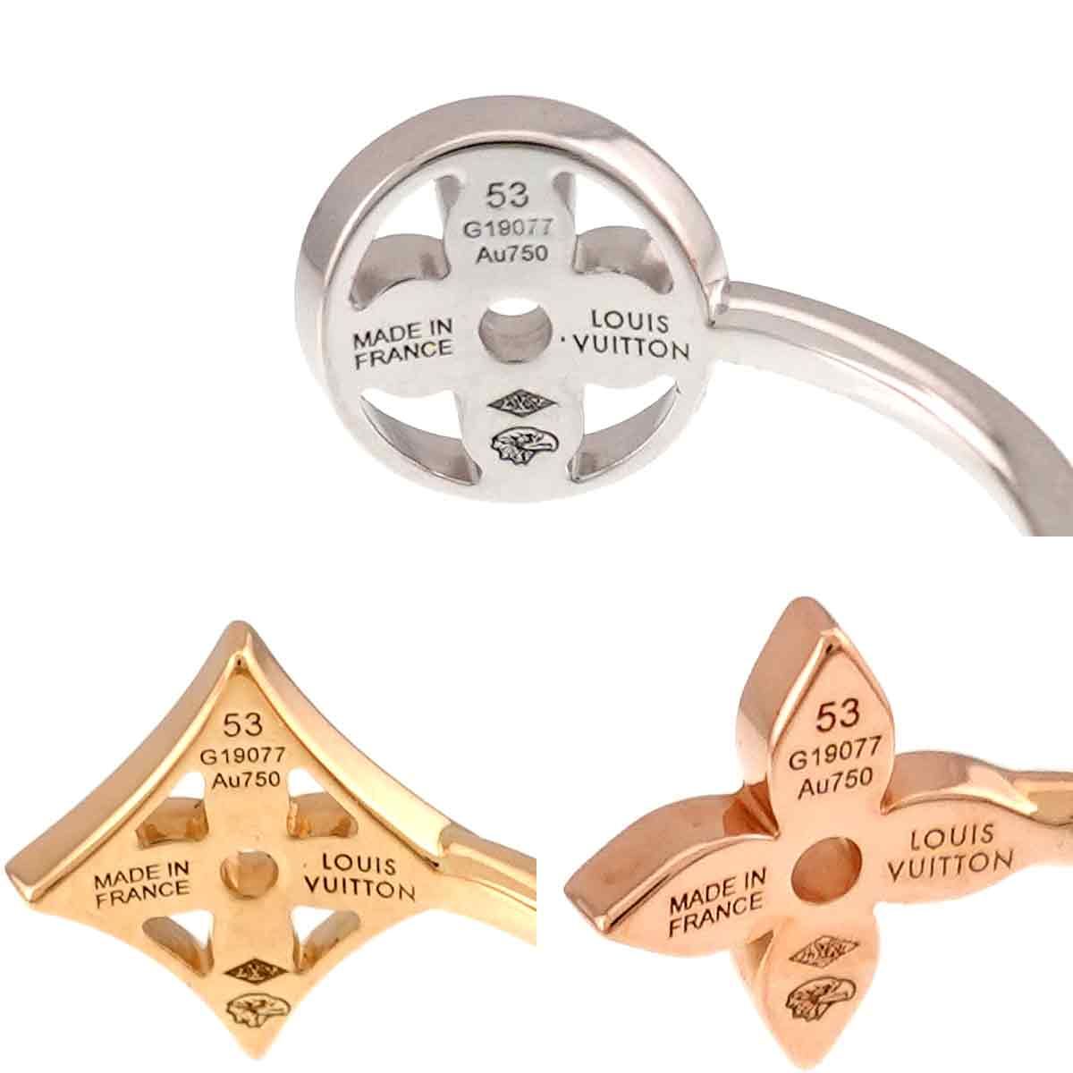 Louis Vuitton Idylle Blossom 53 Ring Diamond 18k Yellow Gold — view 3