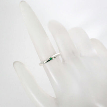 Tiffany & Co 925 Emerald Stacking Band Ring — view 4
