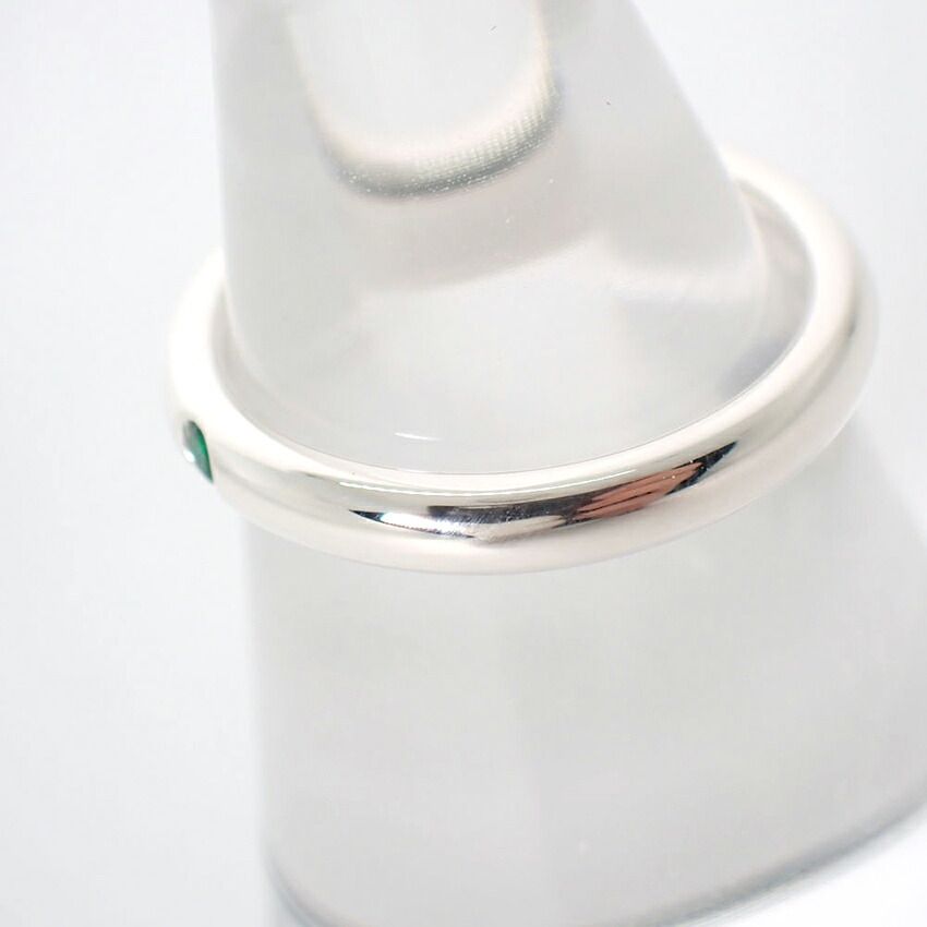 Tiffany & Co 925 Emerald Stacking Band Ring — view 3