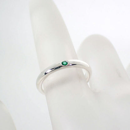 Tiffany & Co 925 Emerald Stacking Band Ring — view 7