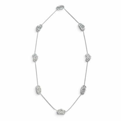 Tiffany & Co 1837 Interlocking Circle 925 Long Necklace Silver — view 4