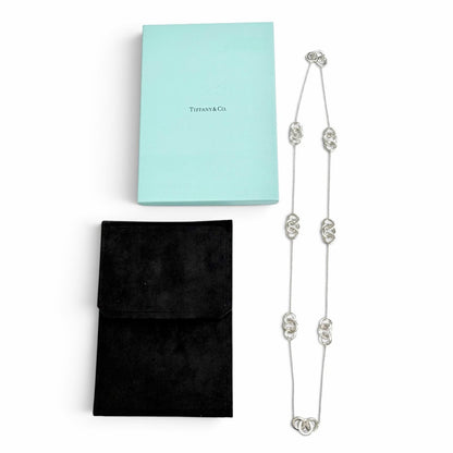 Tiffany & Co 1837 Interlocking Circle 925 Long Necklace Silver — view 2