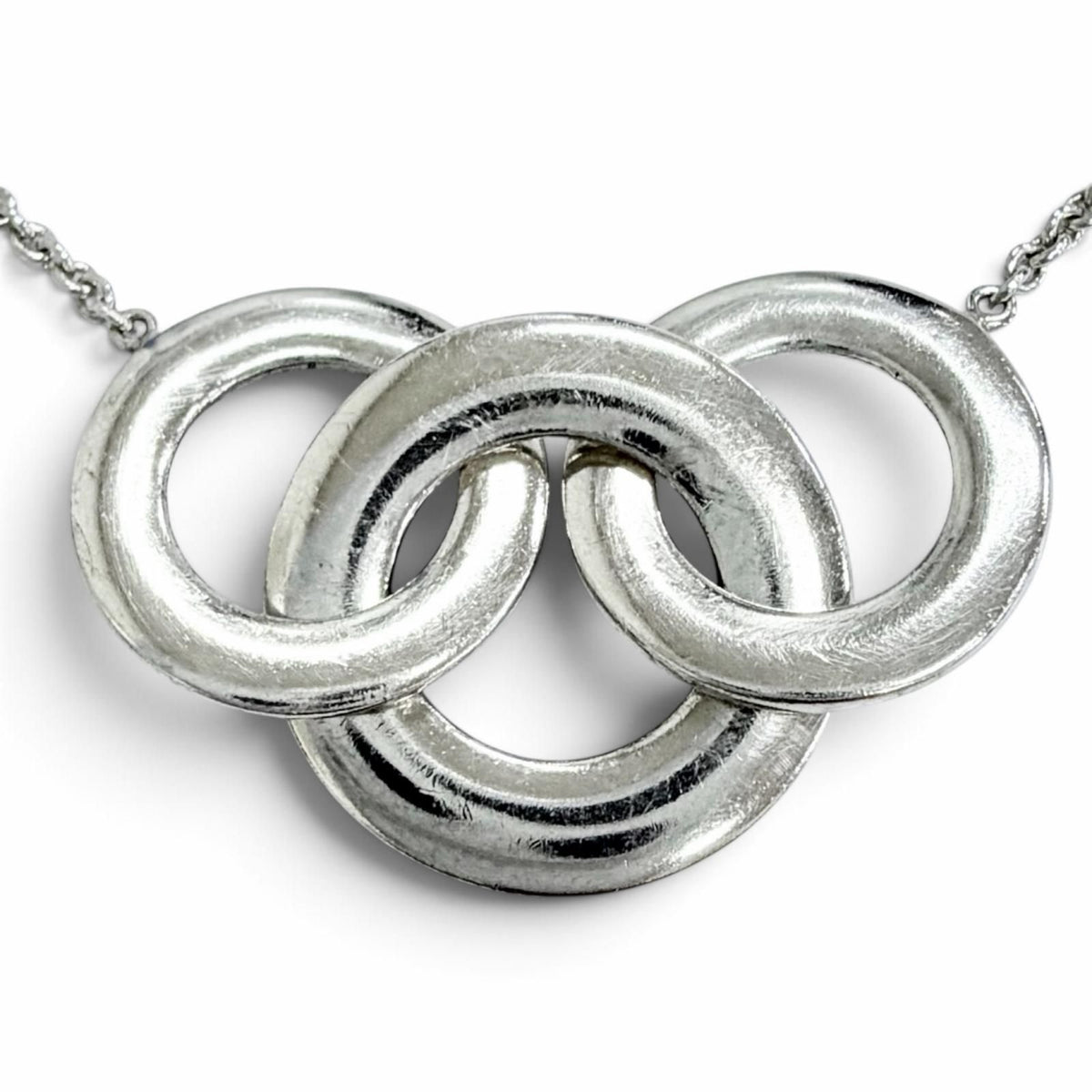Tiffany & Co 1837 Interlocking Circle 925 Long Necklace Silver — view 5