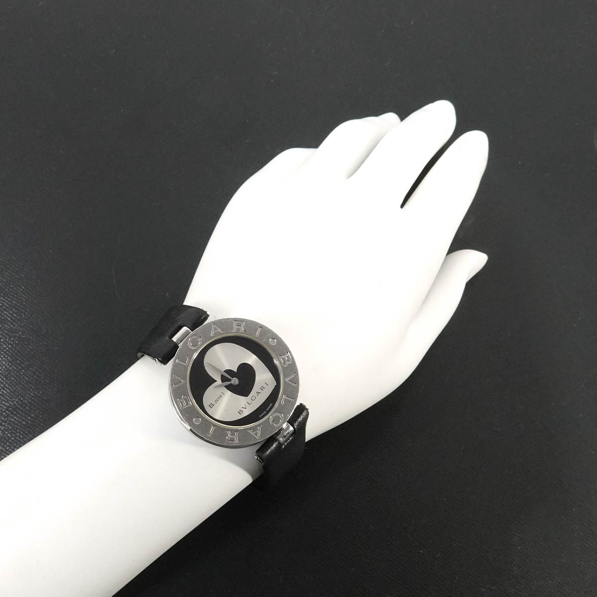 Bvlgari B.zero1 Double Heart Boys' Watch Silver Black Quartz — view 4