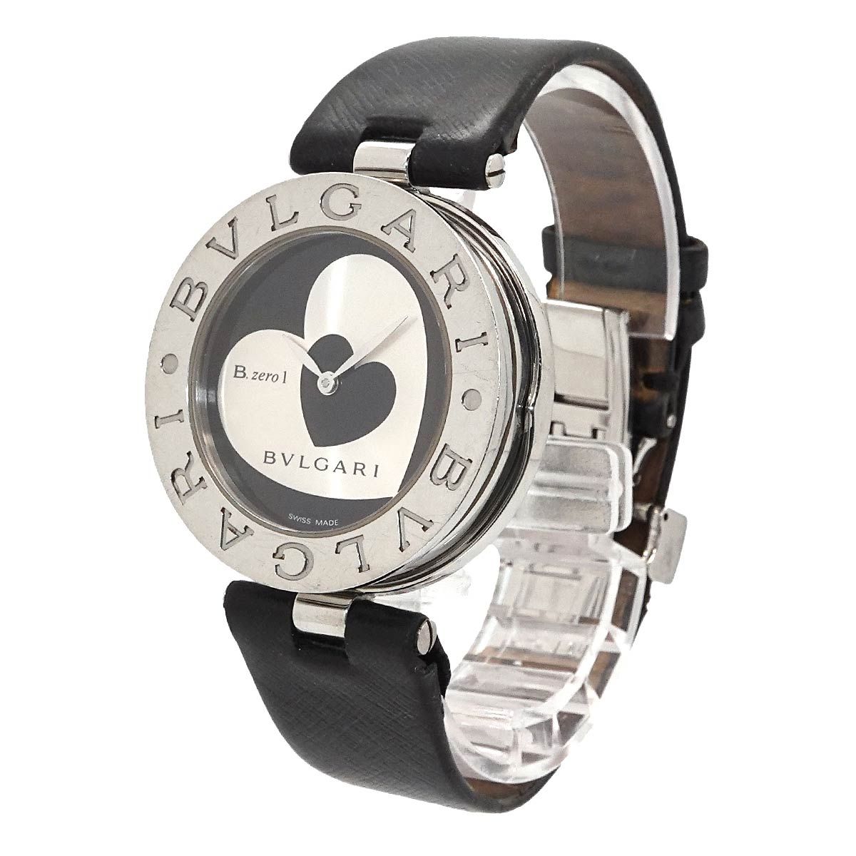 Bvlgari B.zero1 Double Heart Boys' Watch Silver Black Quartz — view 3