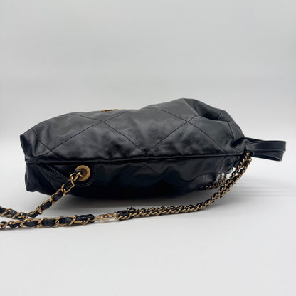 Chanel Backpack Chanel 22 Chain Black Gold — view 3