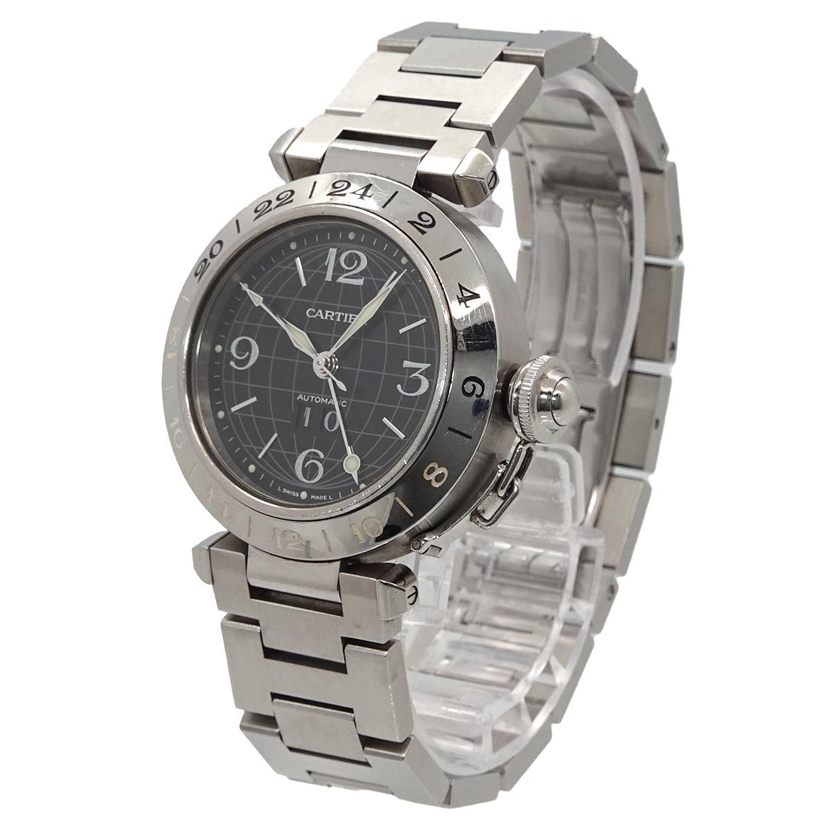 Cartier Pasha C Meridian GMT Big Date Boys' Watch Black Automatic — view 2