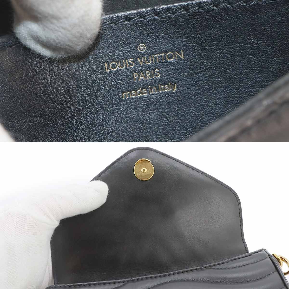 Louis Vuitton Multi Pochette Shoulder Bag Leather Black — view 7