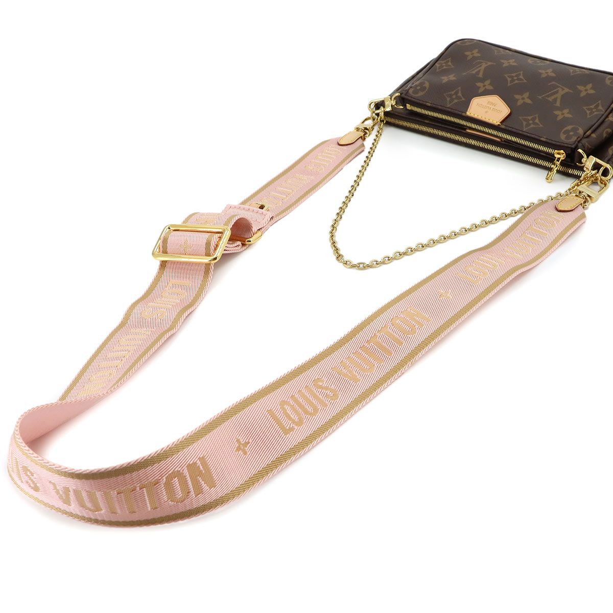 Louis Vuitton Monogram Multi Pochette Accessoires Shoulder Bag Rose Clair — view 6