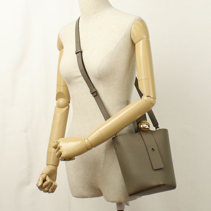 Loewe Bucket Bag Mini 2-Way Pebble Calfskin — view 8