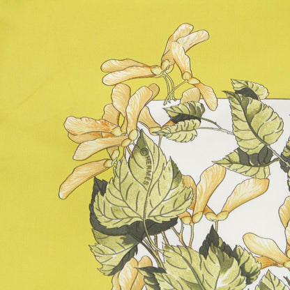 Hermes Carre 90 AU Coeur Des Bois in the Forest Silk All Over Print Scarf Green — view 8