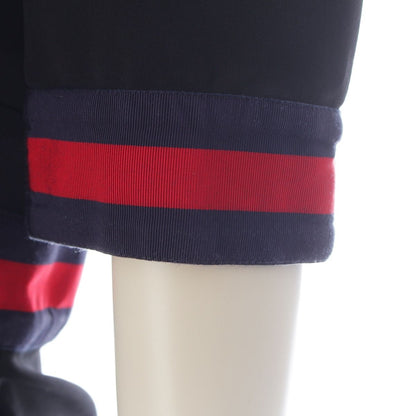 Gucci Jersey V-neck Dress Rayon Nylon Short Sleeve Ribbon Interlocking G Black — view 6