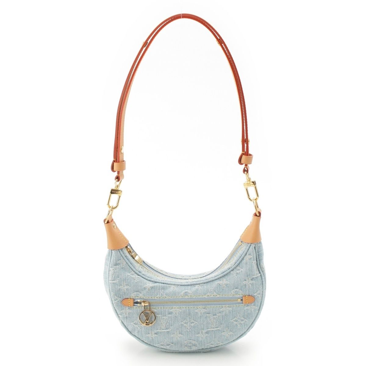 Louis Vuitton Loop Monogram Denim 2-Way Shoulder Bag Blue