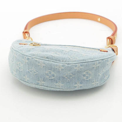 Louis Vuitton Loop Monogram Denim 2-Way Shoulder Bag Blue — view 6