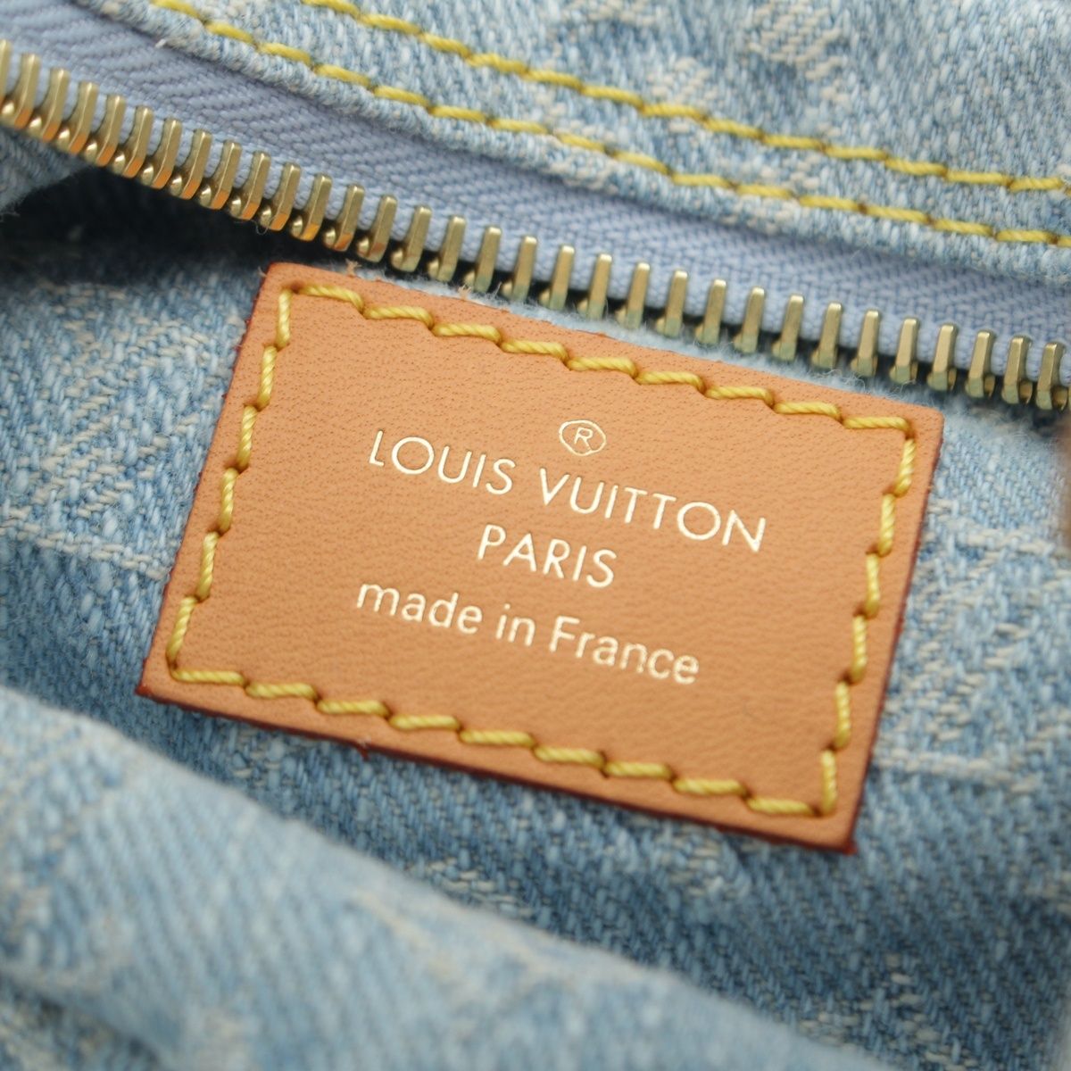 Louis Vuitton Loop Monogram Denim 2-Way Shoulder Bag Blue — view 8