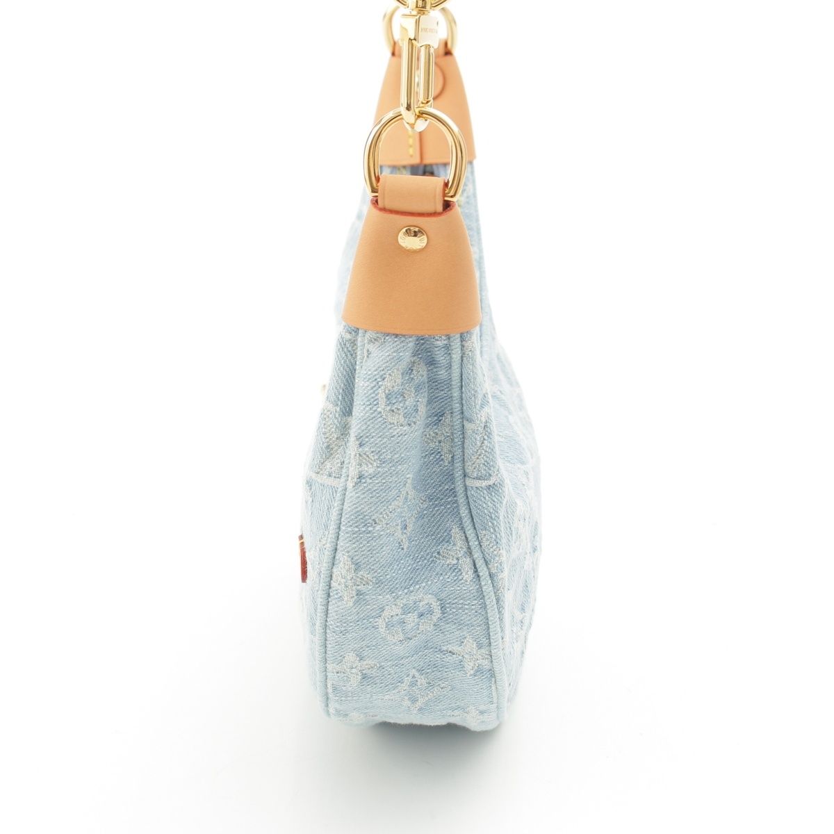 Louis Vuitton Loop Monogram Denim 2-Way Shoulder Bag Blue — view 4