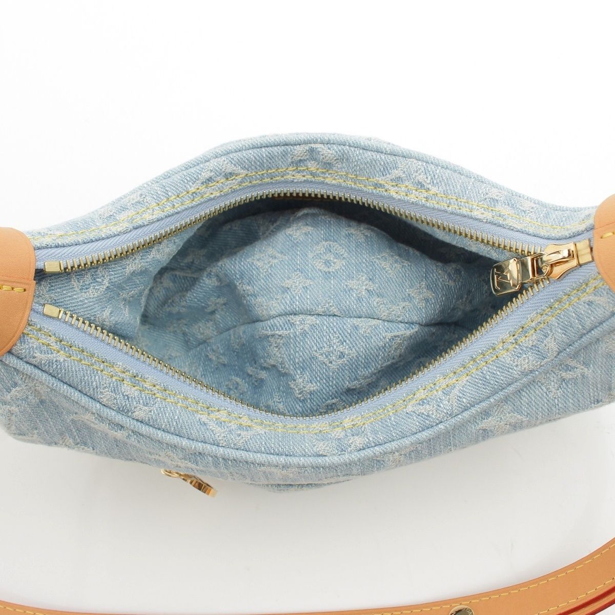 Louis Vuitton Loop Monogram Denim 2-Way Shoulder Bag Blue — view 7
