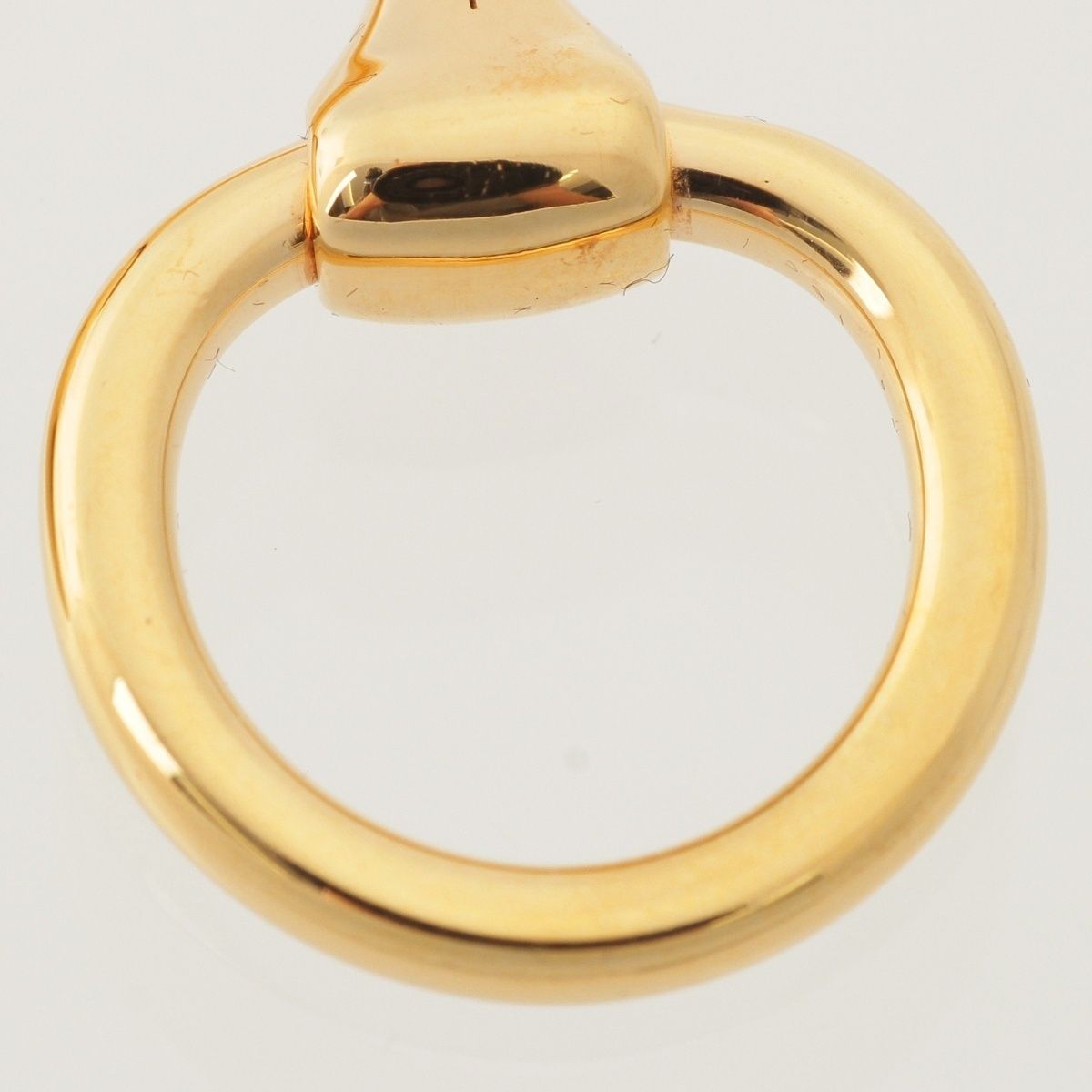 Hermes Mors de Horsebit Scarf Ring Gold — view 6