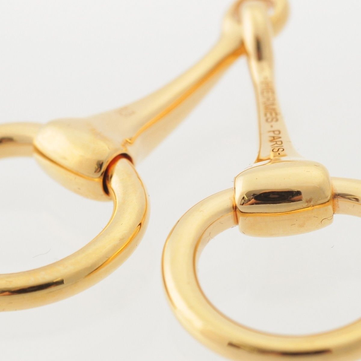 Hermes Mors de Horsebit Scarf Ring Gold — view 5