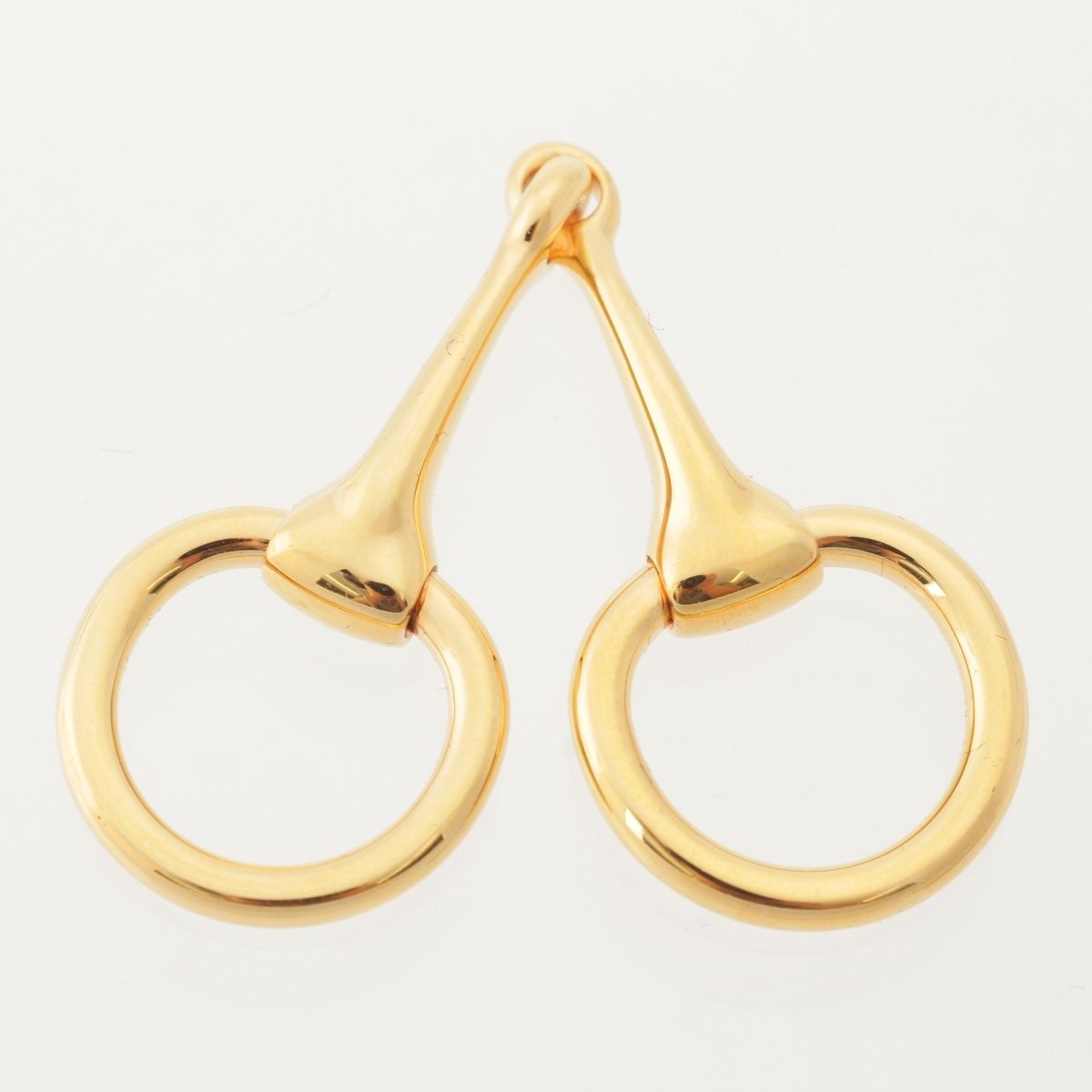 Hermes Mors de Horsebit Scarf Ring Gold — view 2