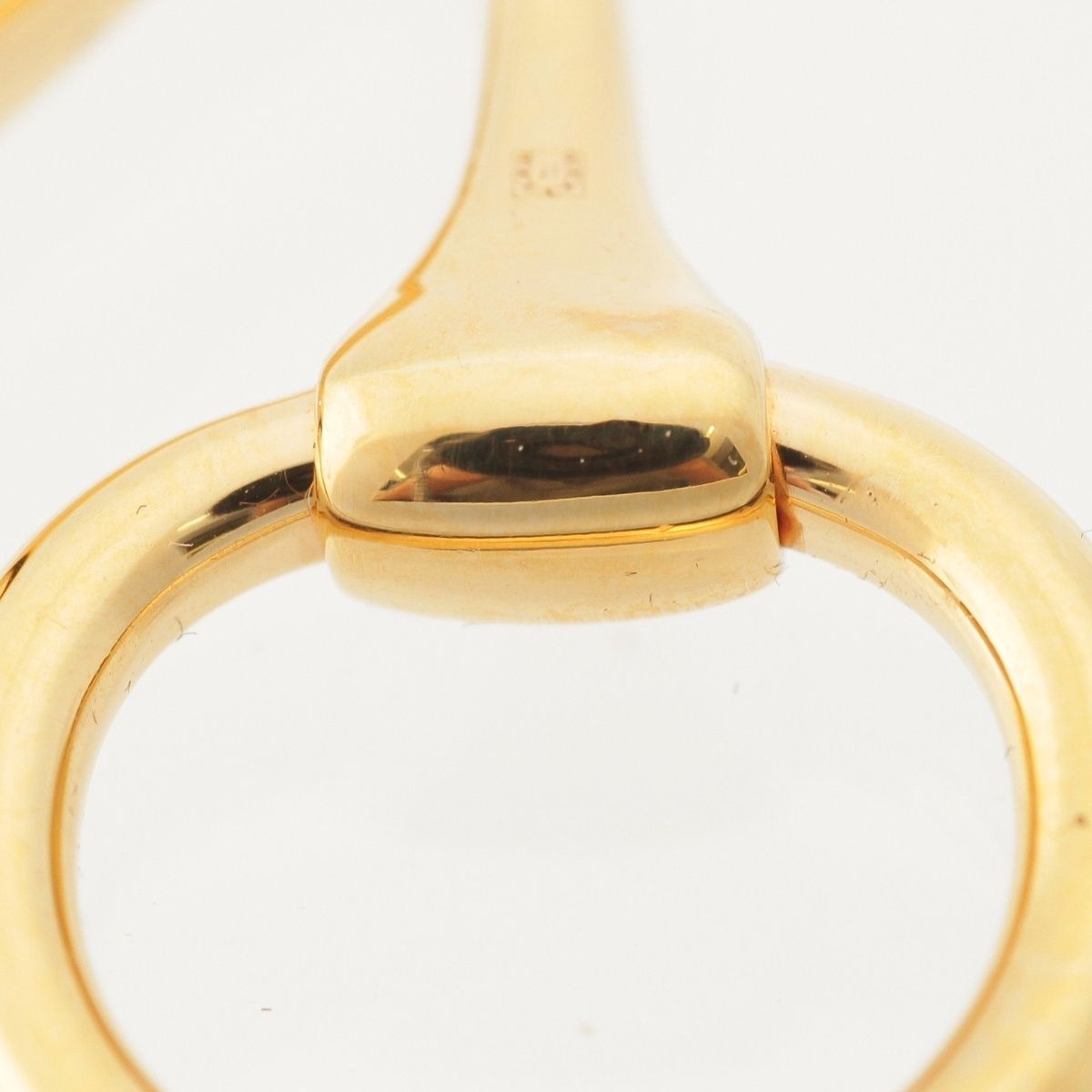 Hermes Mors de Horsebit Scarf Ring Gold — view 7