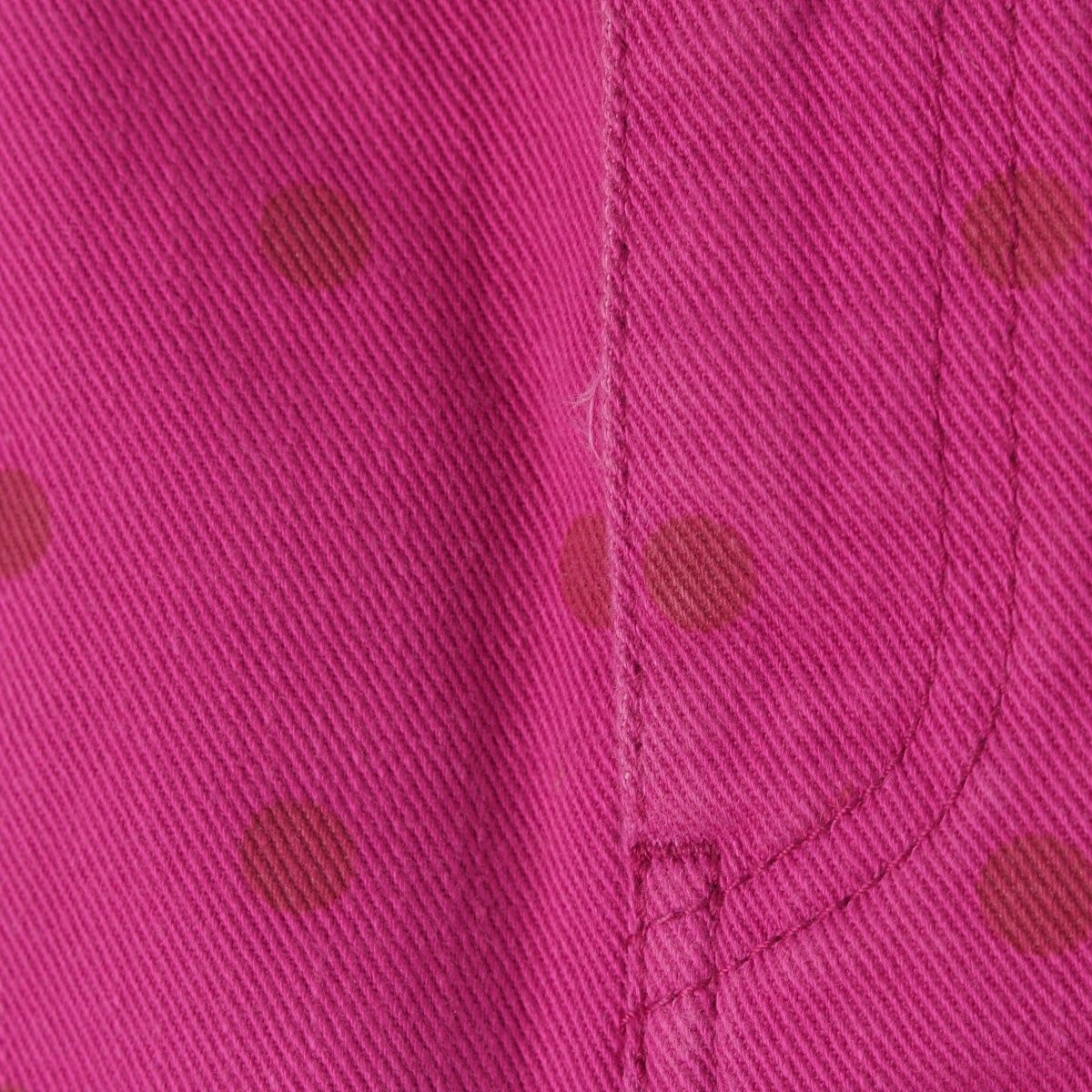 Louis Vuitton Cotton Logo Dot Fitted Mini Denim Skirt Pink 34 — view 5