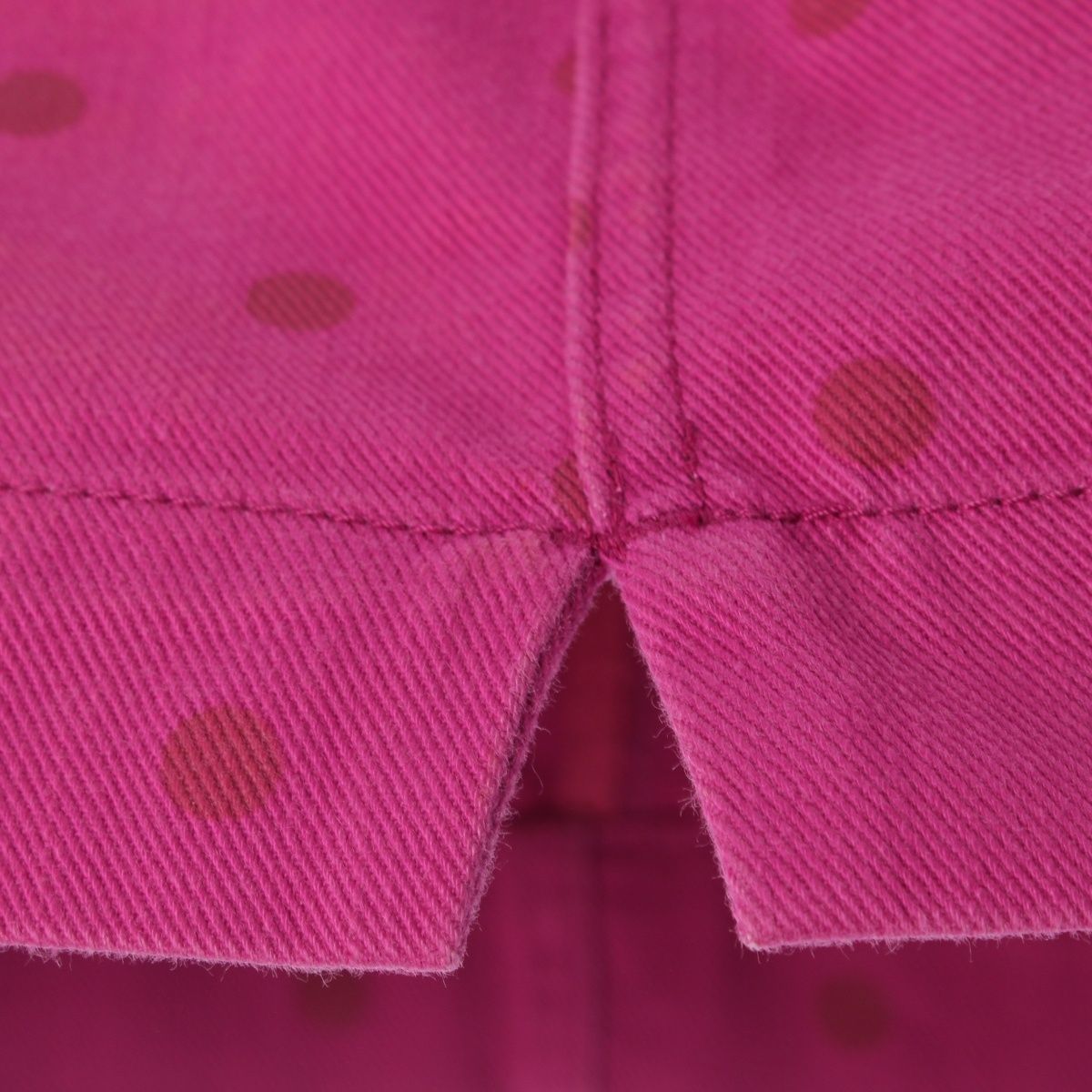 Louis Vuitton Cotton Logo Dot Fitted Mini Denim Skirt Pink 34 — view 8