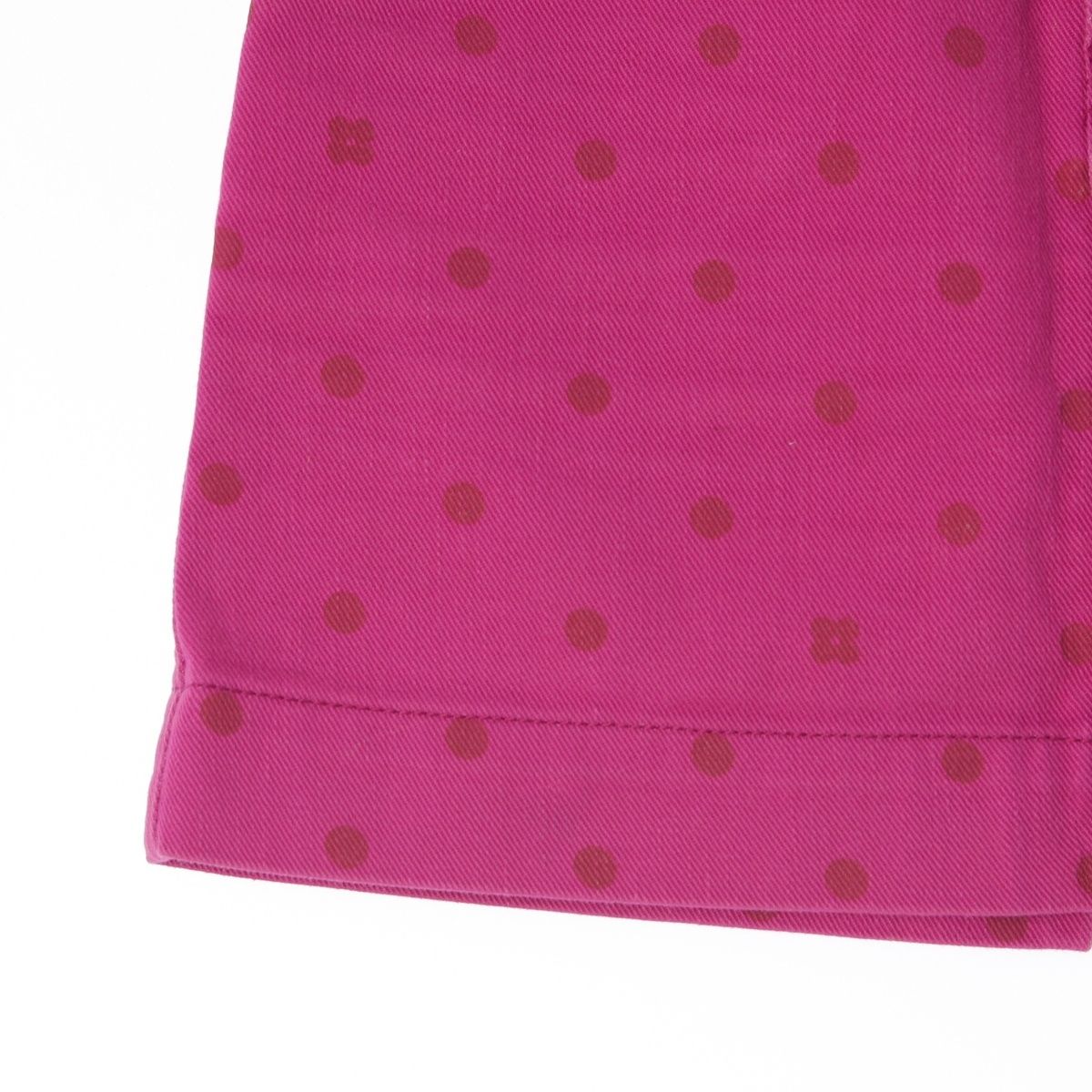 Louis Vuitton Cotton Logo Dot Fitted Mini Denim Skirt Pink 34 — view 6