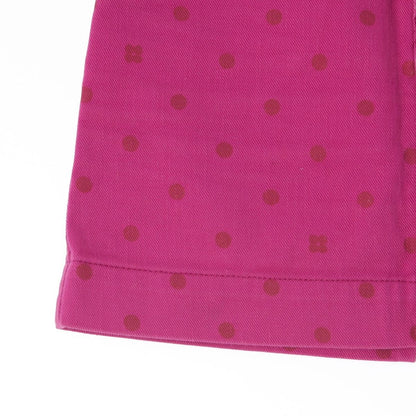 Louis Vuitton Cotton Logo Dot Fitted Mini Denim Skirt Pink 34 — view 6