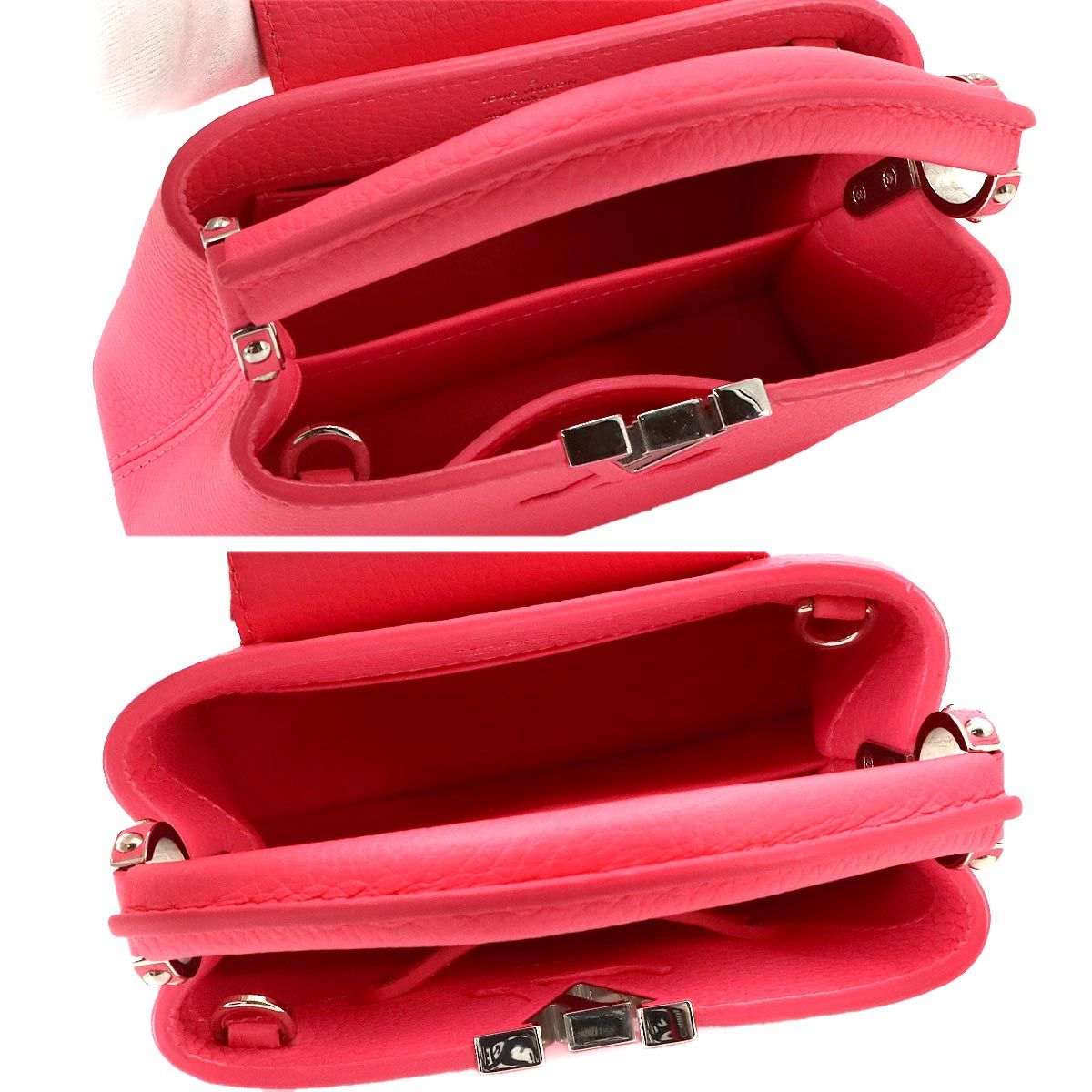 Louis Vuitton Capucines Mini 2-Way Bag Taurillon Leather Pink — view 7