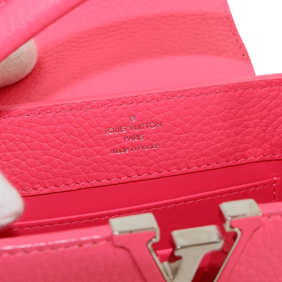 Louis Vuitton Capucines Mini 2-Way Bag Taurillon Leather Pink — view 8